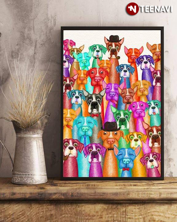 Colourful Boxer Dogs For Dog Lovers