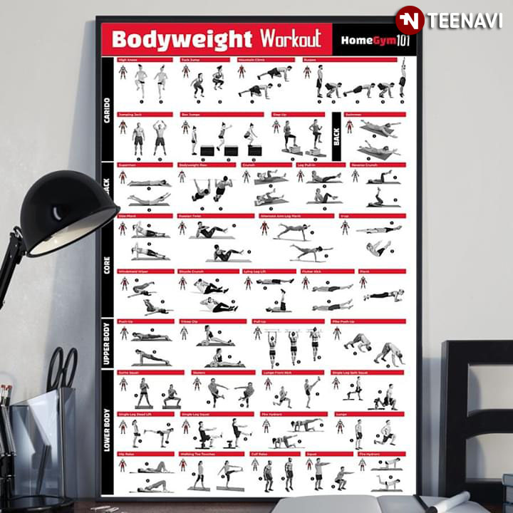 Bodyweight Workout HomeGym 101 Carido Back Core Upper Body Lower Body