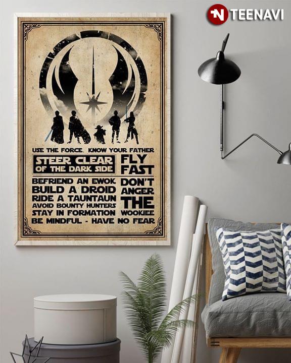 Star Wars Use The Force Know Your Father Steer Clear Of The Dark Side Fly Fast BeFriend An Ewok