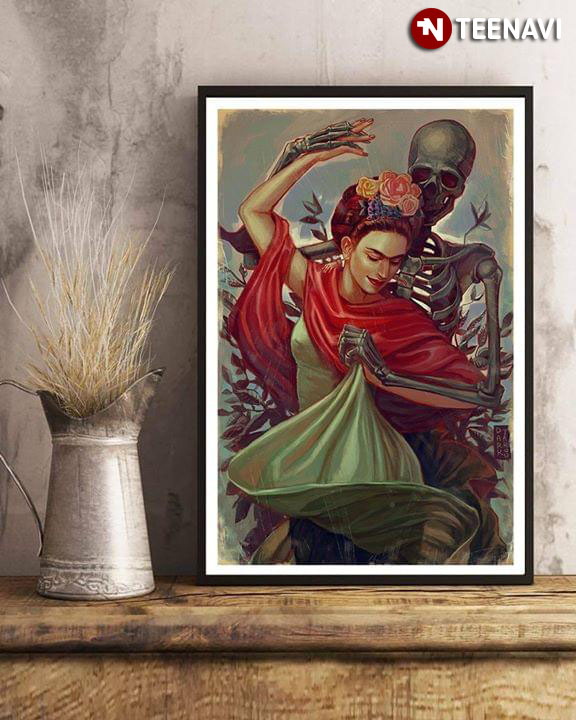 Rita Dmitrijenko A Dance With Death Frida Kahlo Dancing With Skeleton