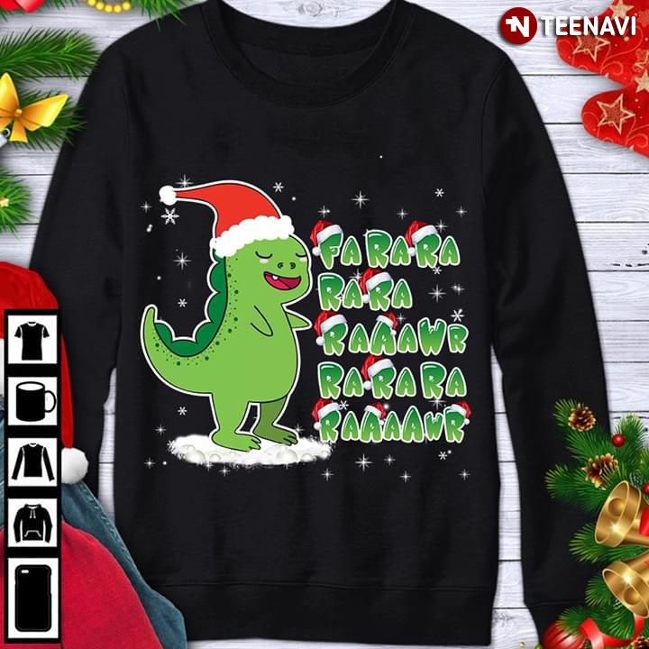 Fa Ra Ra Ra Ra Raaawr Funny Dragon Christmas