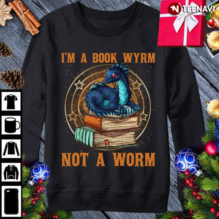 Dragon I'm A Book Wyrm Not A Worm