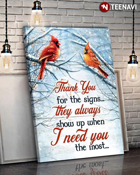 Beautiful Cardinal Birds In Snow Thank You For The Signs They Always Show Up When I Need You The Most