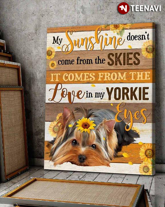 My Sunshine Doesn’t Come From The Skies It Comes From The Love In My Yorkie’s Eyes