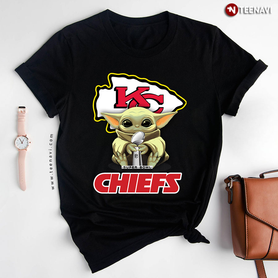 Baby Yoda Kansas City Chiefs Super Bowl Champion T-Shirt