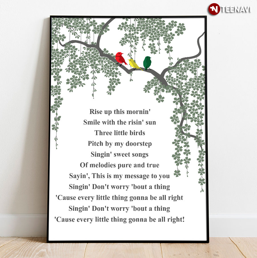 Bob Marley Lyrics Wall Art for Sale