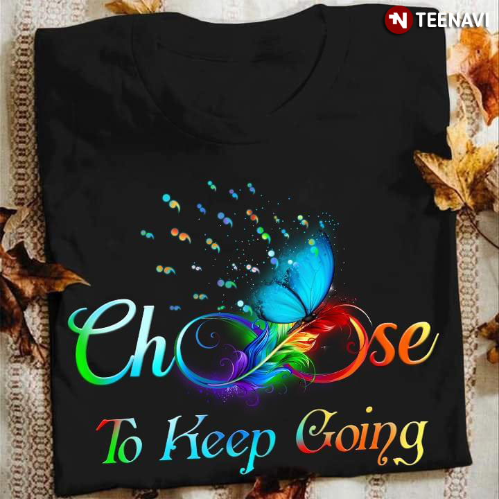Choose To Keep Going Suicide Prevention Awareness Leather
