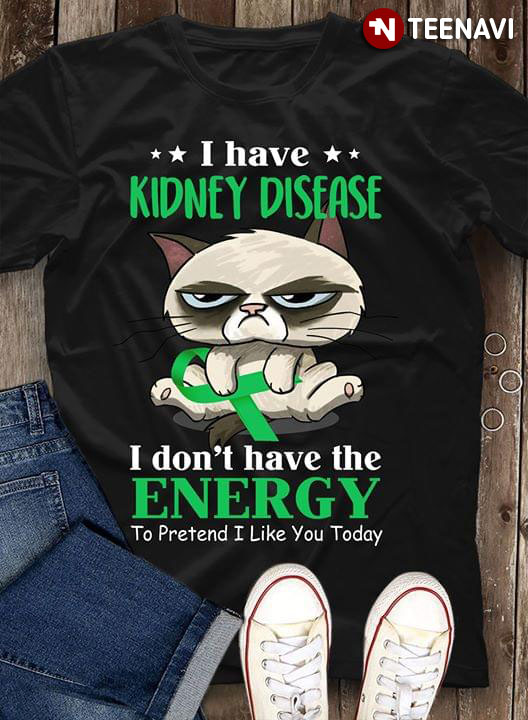 Grumpy Cat I Have Kidney Disease I Don't Have The Energy To Pretend I Like You Today