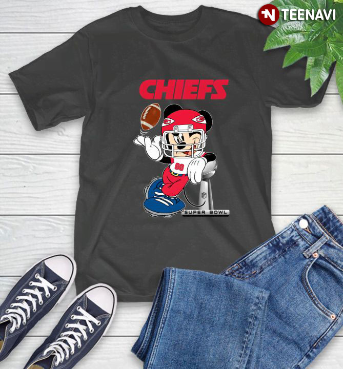 Mickey Mouse Kansas City Chiefs Super Bowl Cup Vince Lombardi Trophy