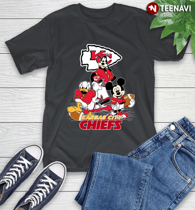 Mickey Mouse Goofy And Donald Duck Kansas City Chiefs
