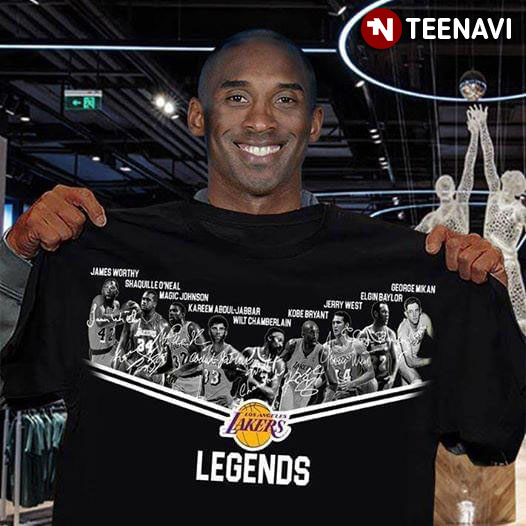 Los Angeles Lakers Players Legends T-Shirt - TeeNavi