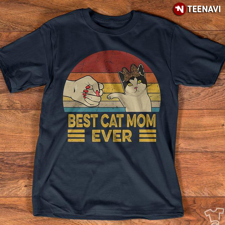 Best Cat Mom Ever Vintage