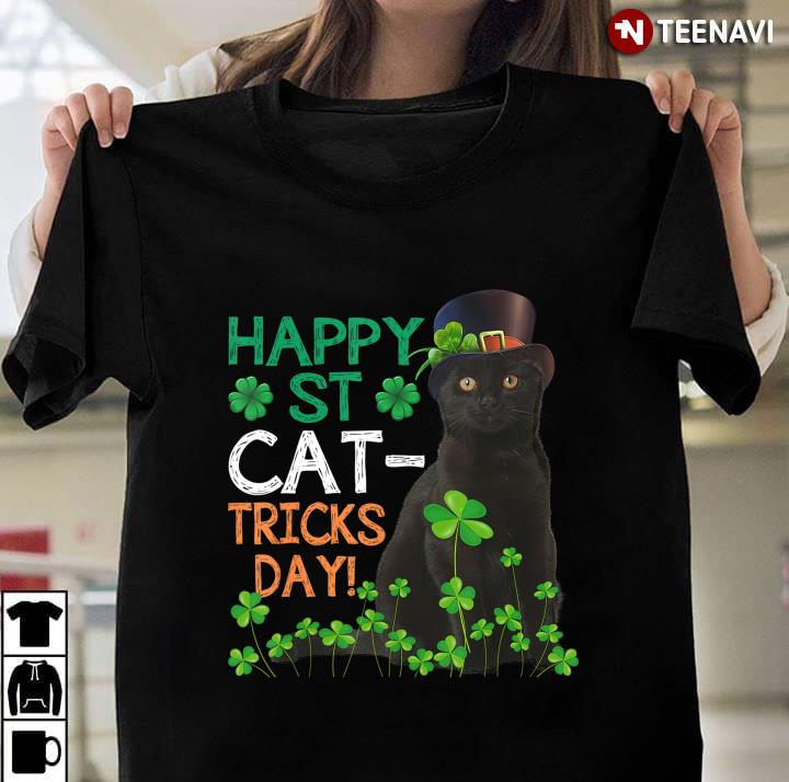 Irish Happy St Cat Tricks Day Cat Leprechaun Hat St Patrick's Day