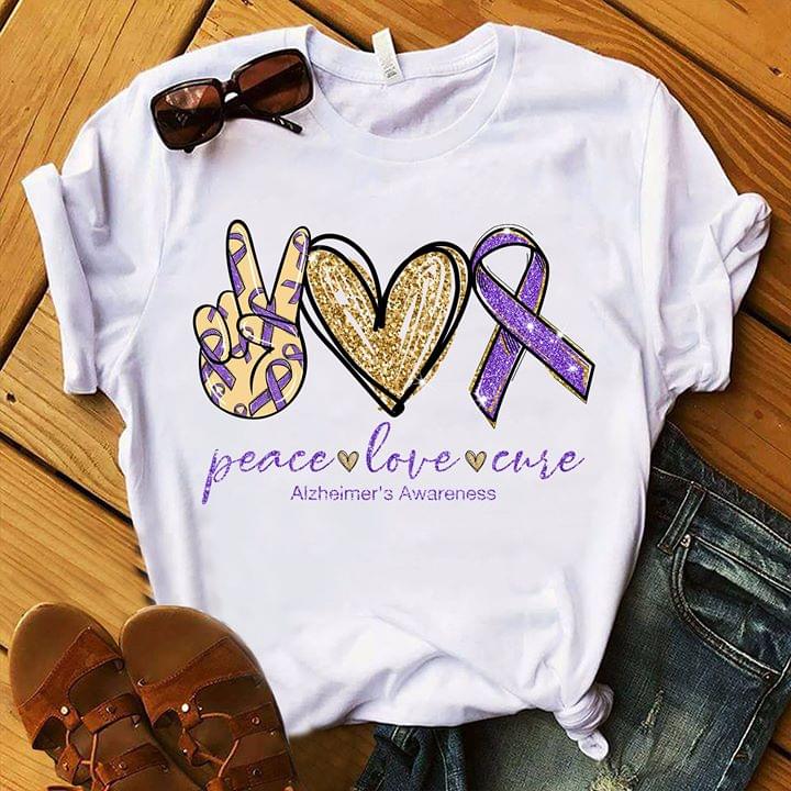 Peace Love Cure Alzheimer Awareness
