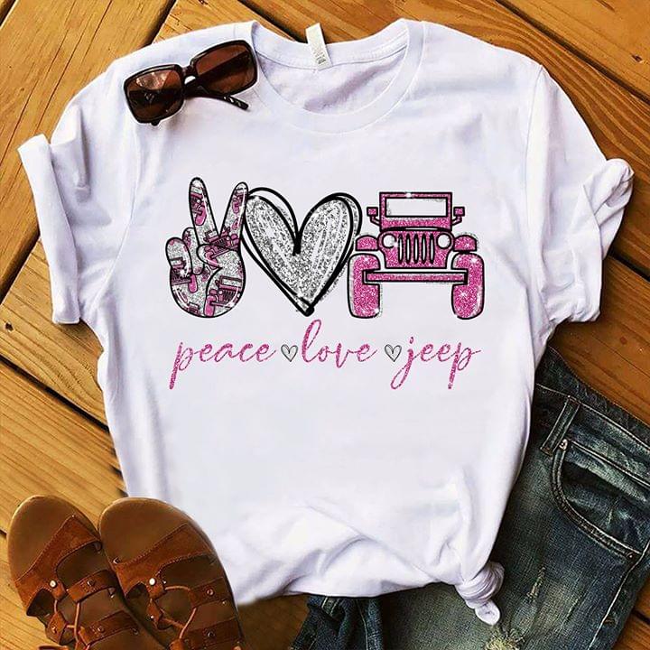Adult Shirt Peace love jeep Love Jeep shirt Jeep shirt for her Jeep lover gift Jeep girl shirt Jeep Shirt Jeep Jeep Lover