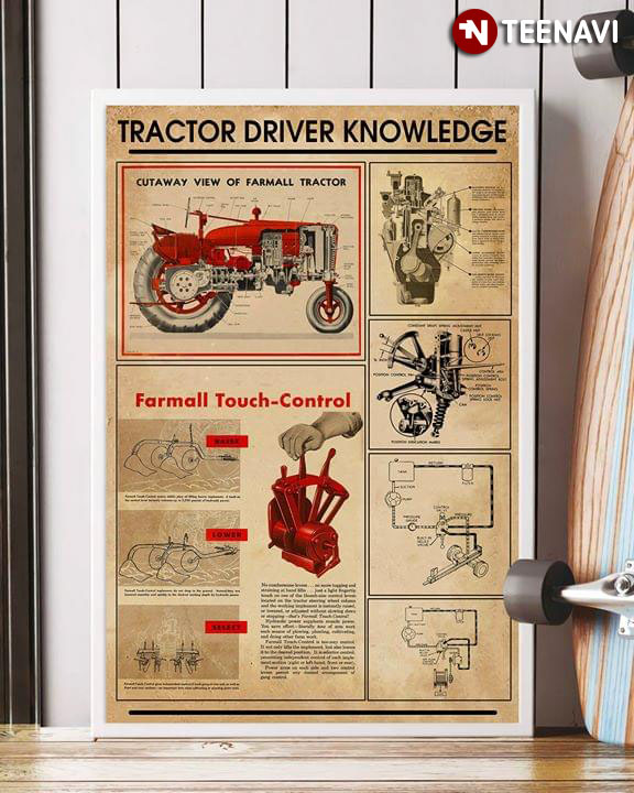 Tractor Driver Knowledge Cutaway View Of Farmall Tractor Farmall Touch-control