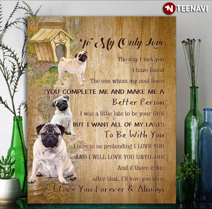 New Version Pugs To My Only Love The Day I Met You I Have Found The One Whom My Soul Loves