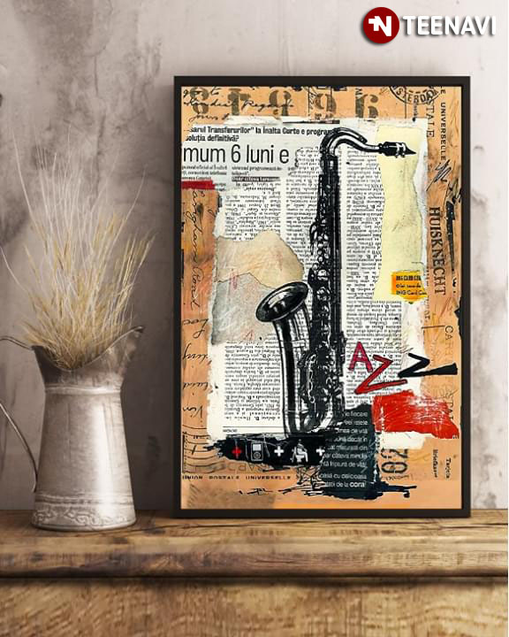 Unique Abstract Drawing Sketch Saxophone Jazz Music
