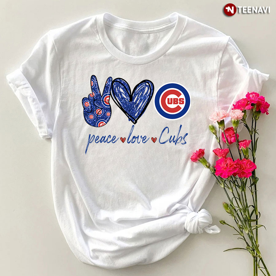 Chicago Cubs Peace Love Cubs T-Shirt