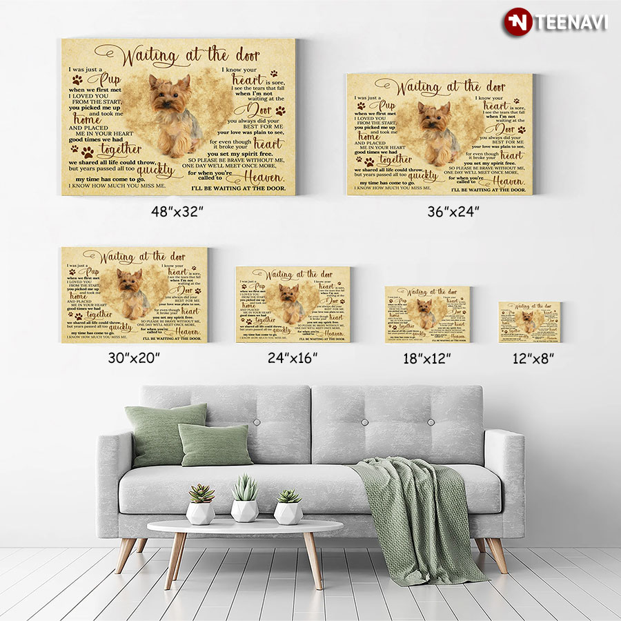 Yorkshire Terrier Waiting At The Door I Was Just A Pup When We First Met I Loved You From The Start