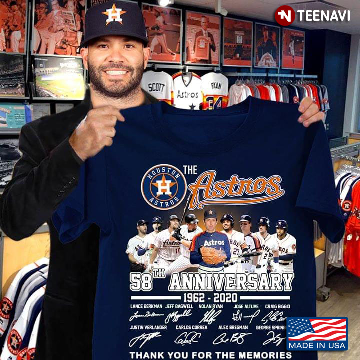 The Astros 58Th Anniversary 1962-2020 T-Shirt - TeeNavi