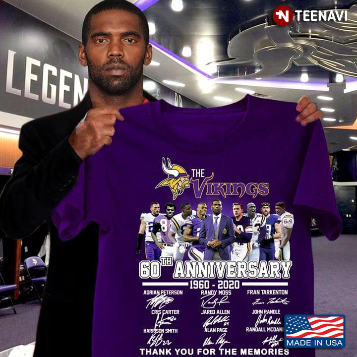 The Vikings 60Th Anniversary 1960-2020 Thank You For The Memories