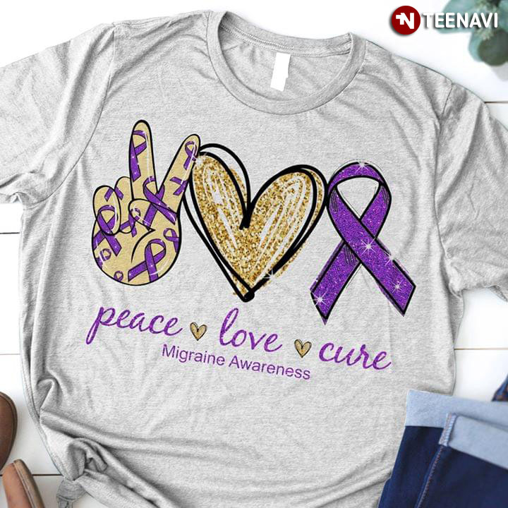 Peace Love Cure Migraine Awareness