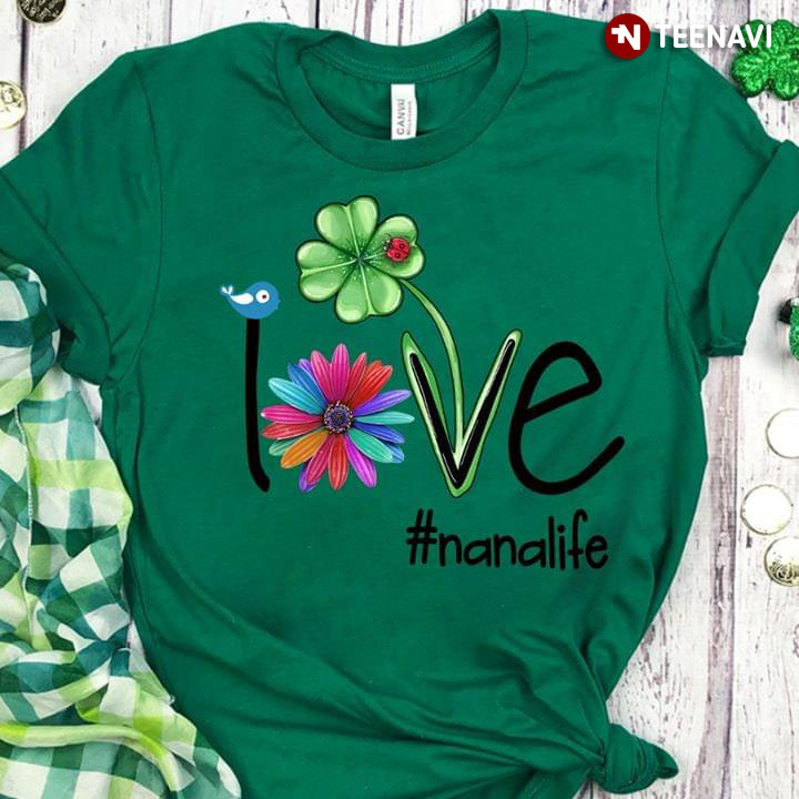 Love Bird Daisy Four-clover Leaf #nanalife