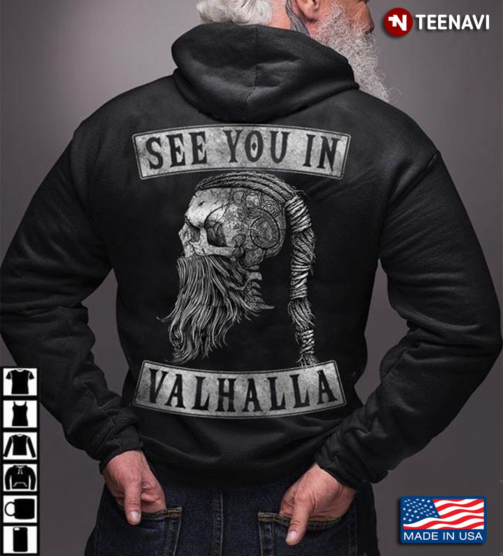 See You In Valhalla Viking Skull