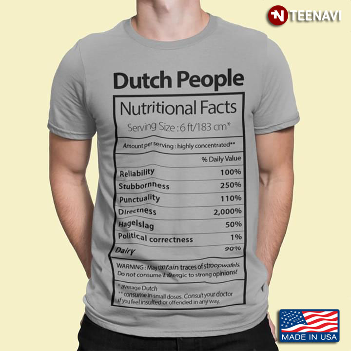 Dutch People Nutrition Facts