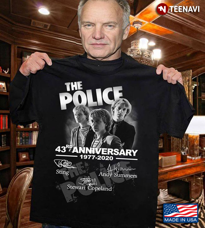 The Police 43rd Anniversary 1977-2020 Signatures