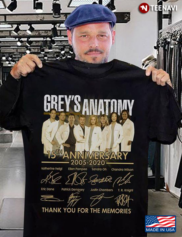 Grey's Anatomy 15th Anniversary Thank You For The Memories Signatures