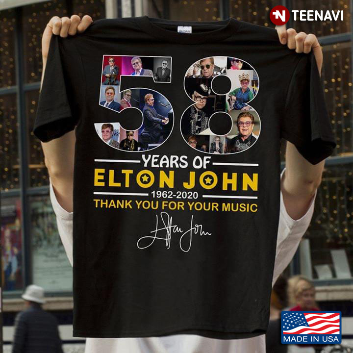 58 Years Of Elton John Thank You For Your Music Signature