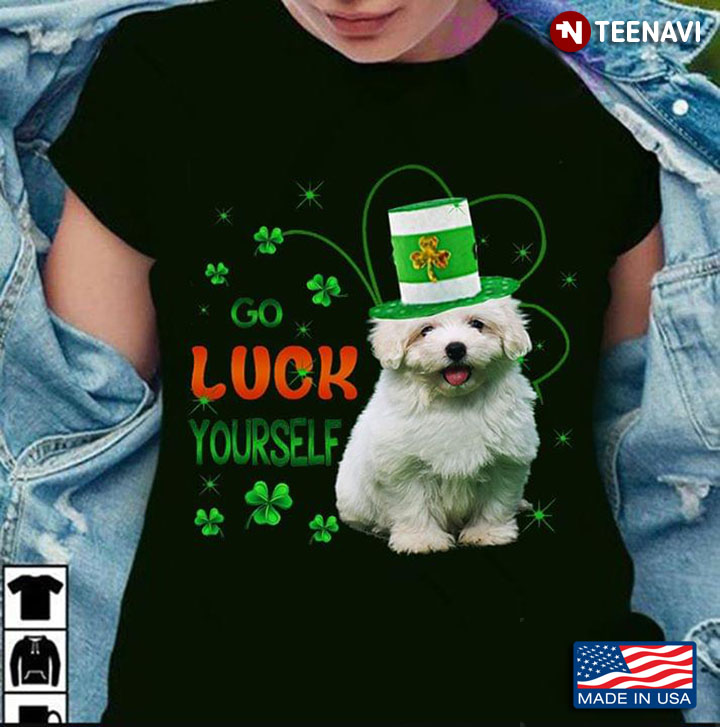 Go Luck Yourself Maltese Shamrock St. Patrick's Day