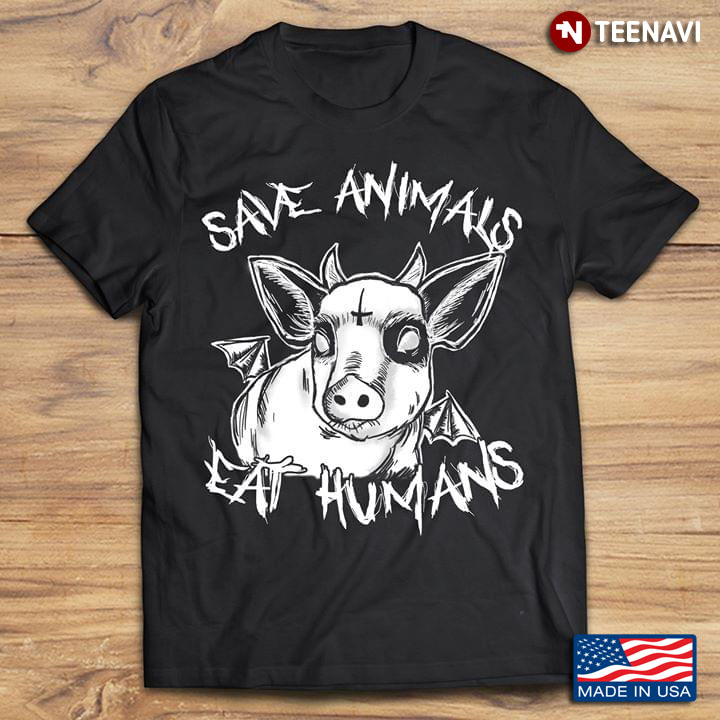 Satanic Cow Save Animals Eat Humans