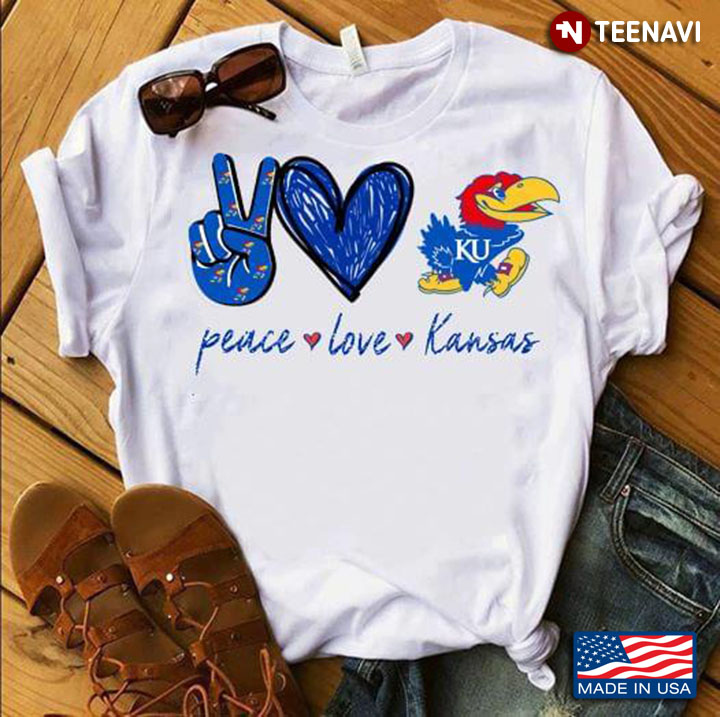 Peace Love Kansas Jayhawks