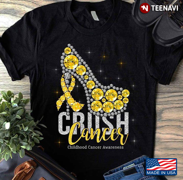 Crush Cancer High Heel Childhood Cancer Awareness