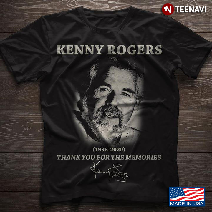 Kenny Rogers 1938-2020 Thank You For The Memories Signature