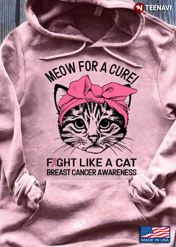 Meow For A Cure Fight Like A Cat Breast Cancer Awareness
