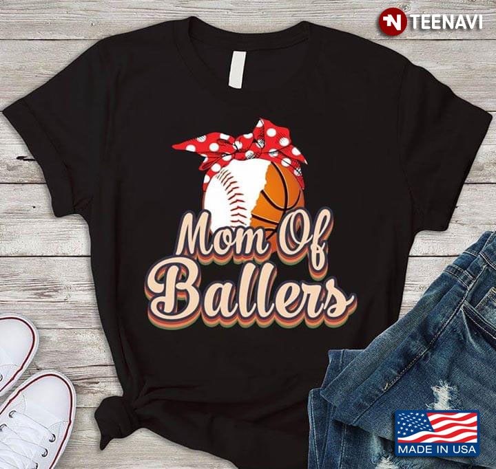 Baseball And Basketball Bandana Mom Of Ballers