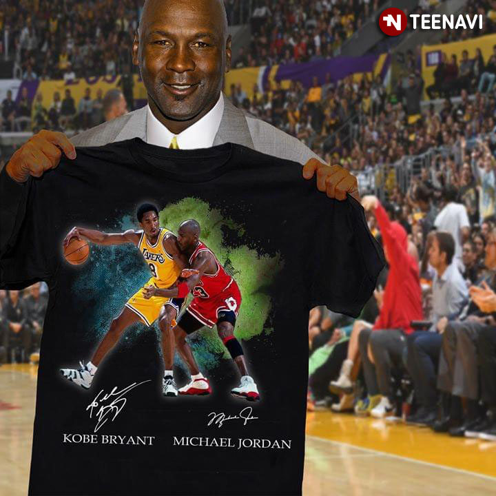 Kobe Bryant Vs Michael Jordan Basketball Players Signatures