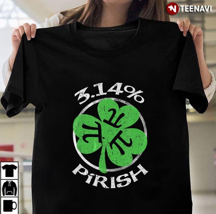 3.14 Pirish Funny St. Patricks Math Geek Pi Day Plus Size