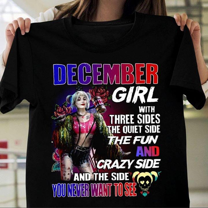 Harley Quinn December Girl With Three Sides The Quiet Side The Fun