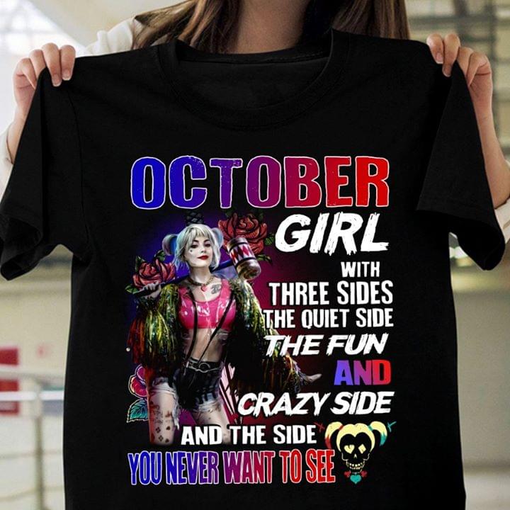 Harley Quinn October Girl With Three Sides The Quiet Side The Fun