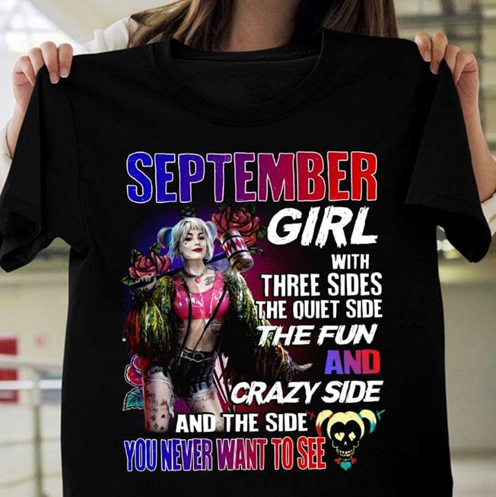 Harley Quinn September Girl With Three Sides The Quiet Side The Fun