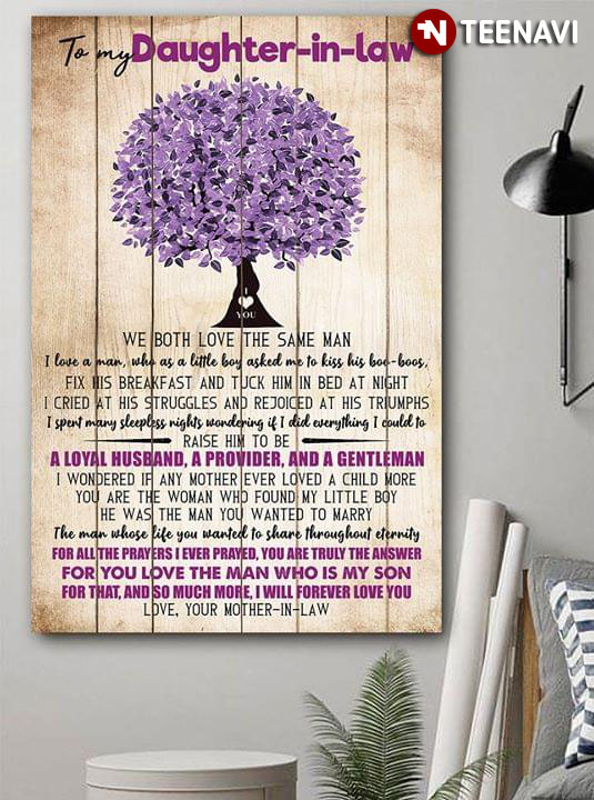 Light Version Purple Tree To My Daughter-in-law We Both Love The Same Man I Will Forever Love You