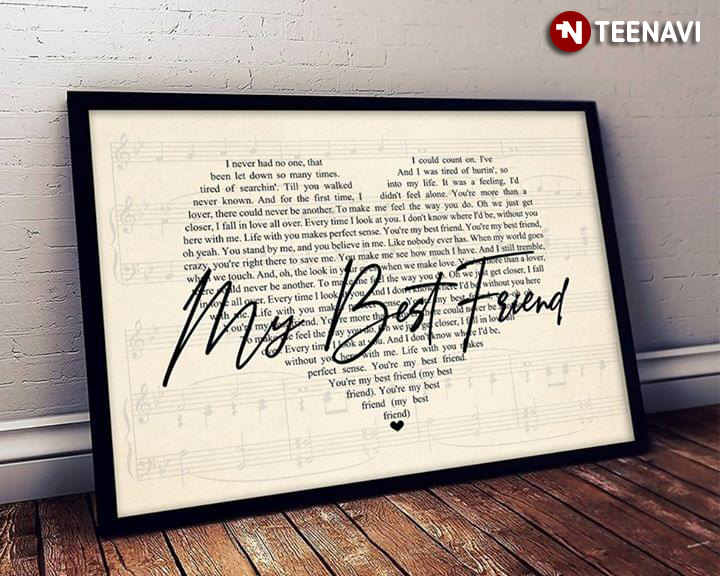 Song Sheet Poster Tim McGraw My Best Friend A4 Size