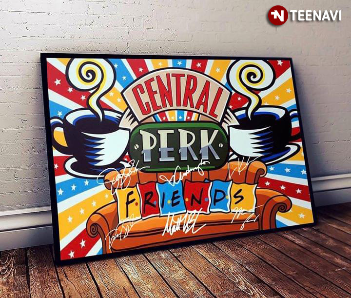 American Sitcom Television Series F.R.I.E.N.D.S Central Perk With Cast Autographs