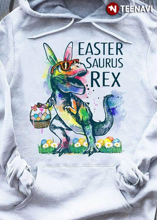 Awesome Colorful Saurus Easter Saurus Rex