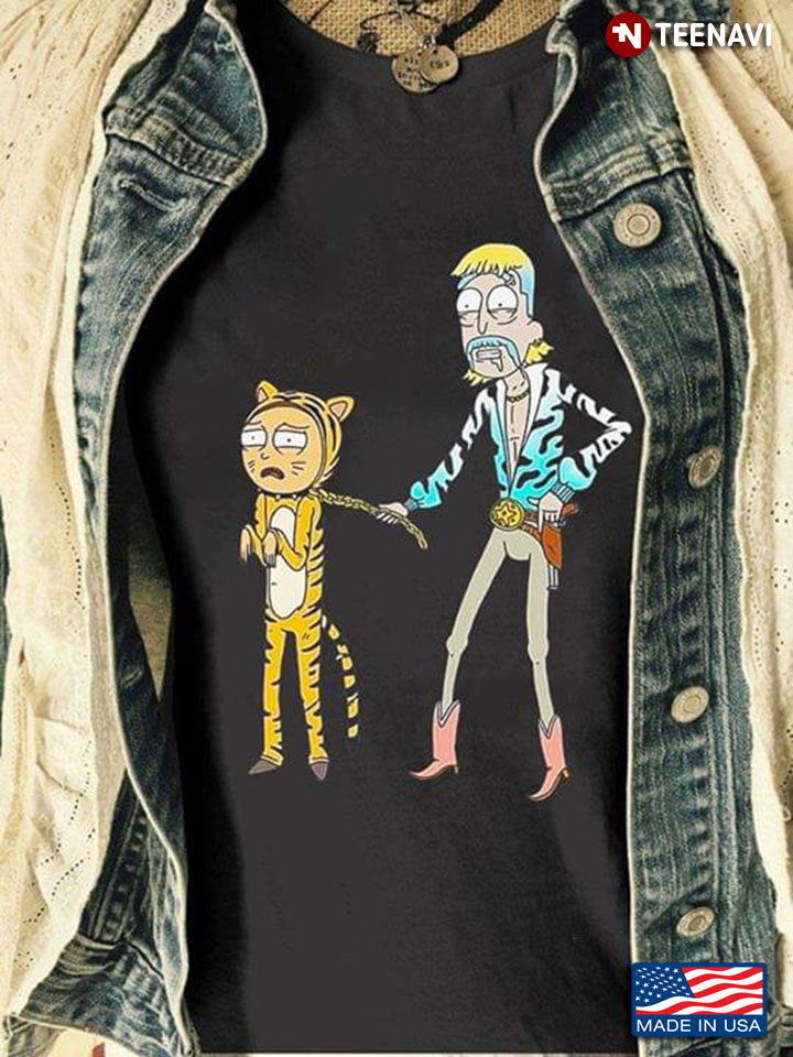 Rick And Morty As Joe Exotic Tiger